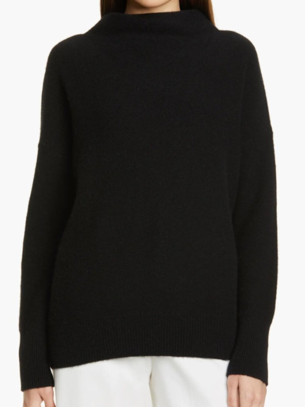 Vince Boiled Cashmere Funnel Neck Pullover size XS
